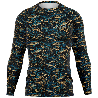 Chokefish™ Long Sleeve Rashguard Marine Men's Shirt-003